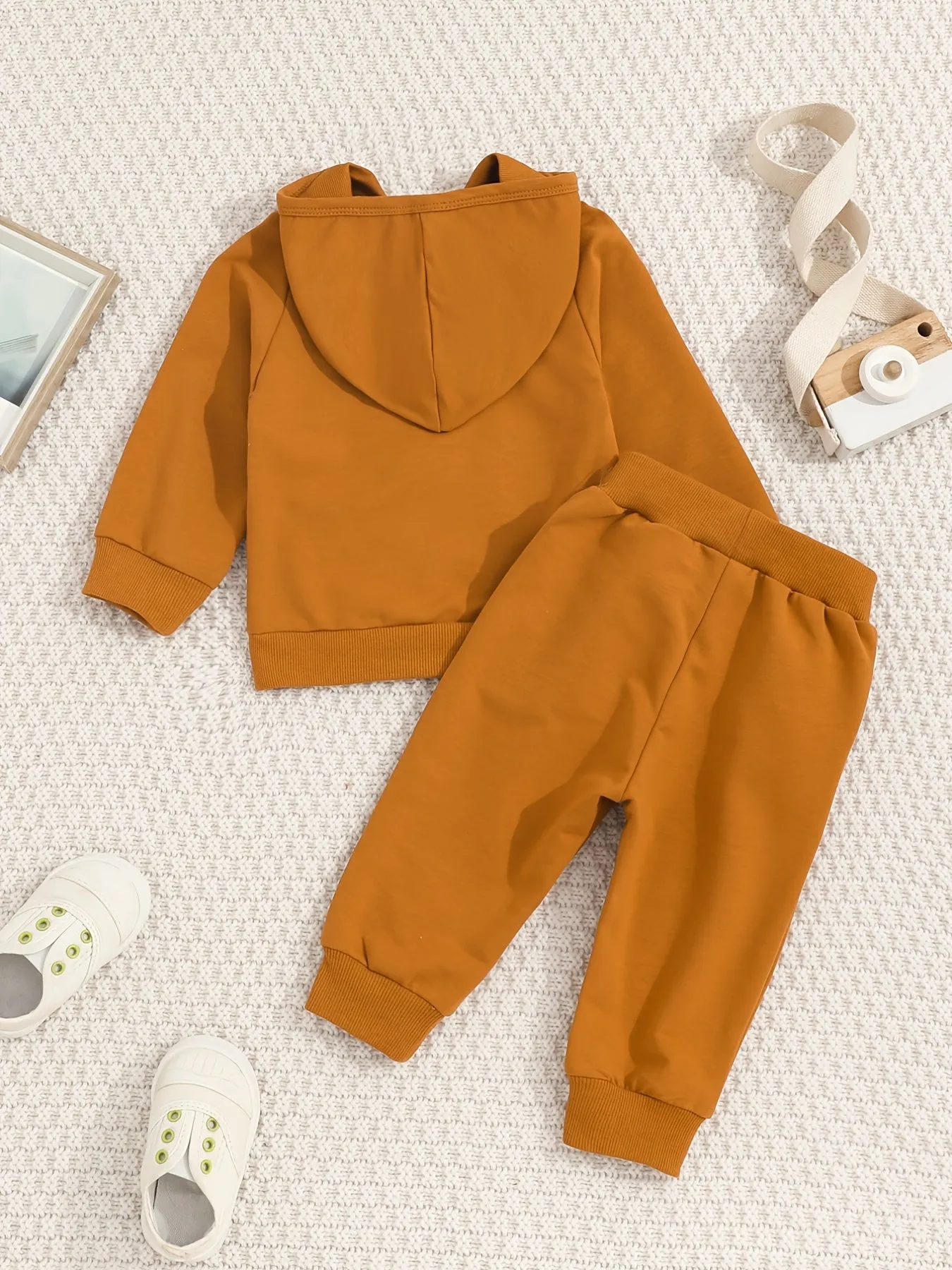 2PCS Toddler Boys Hoodie Sweatshirt & Pant Set