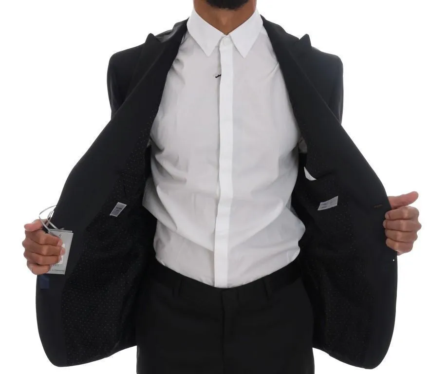 Black Two Button Slim Fit Suit