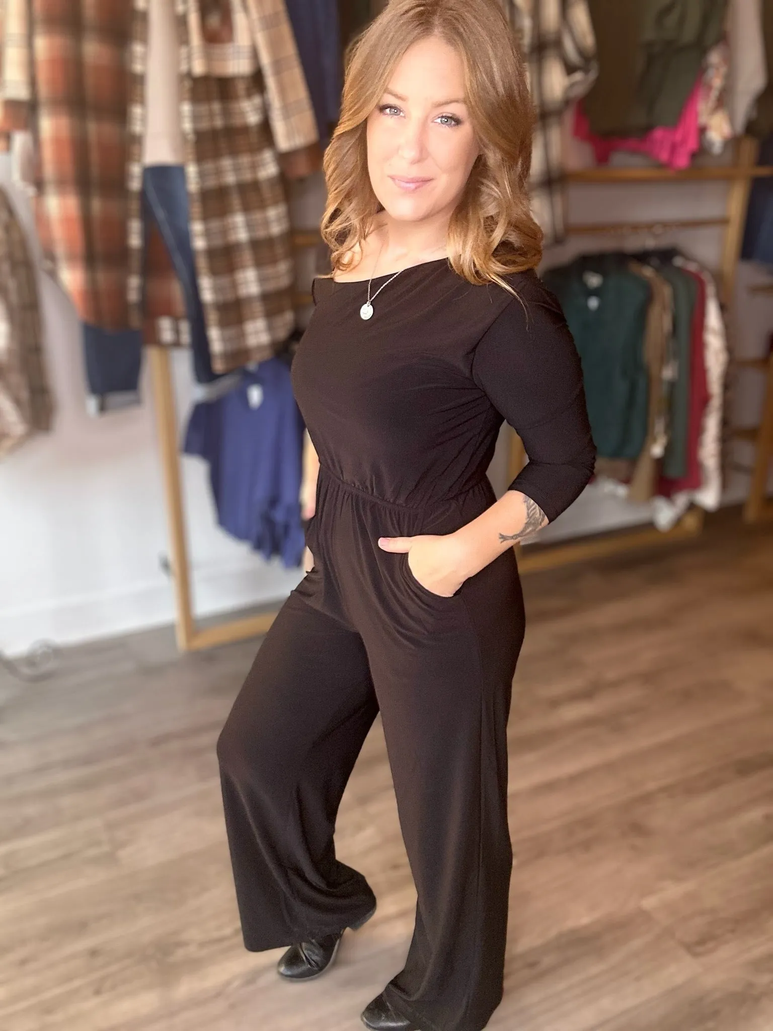 Black Wide Leg Jumpsuit