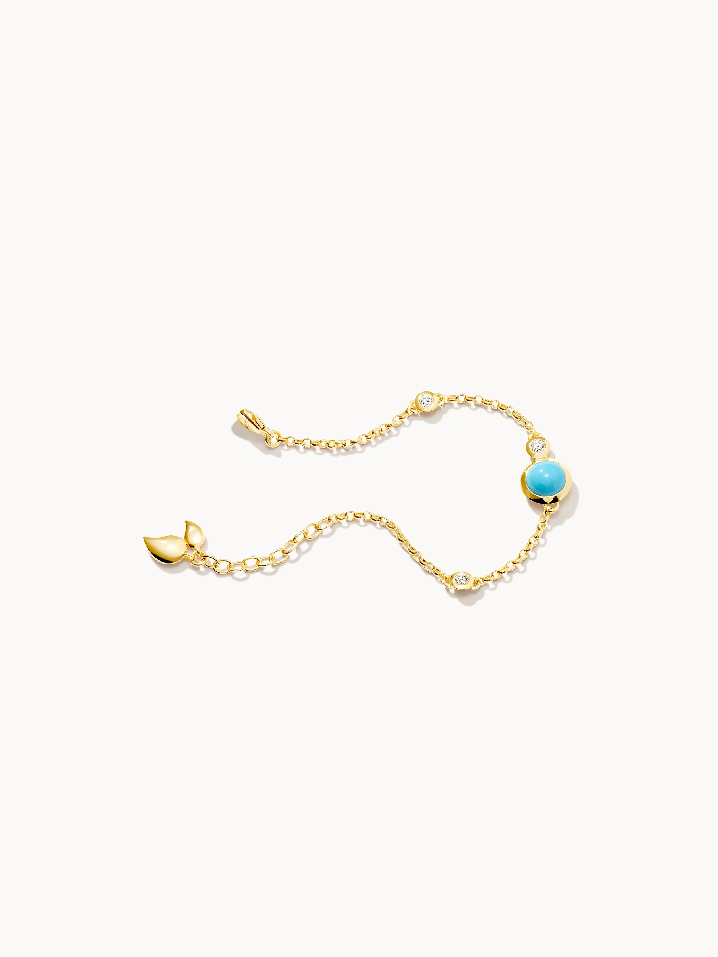 Bracelet BOUTON Mini Chain 'Turquoise' - small/medium 'Turquoise'