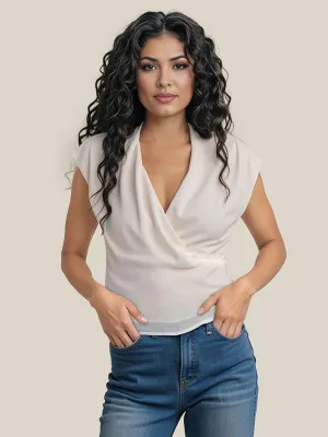 Chiffon V Neck Top