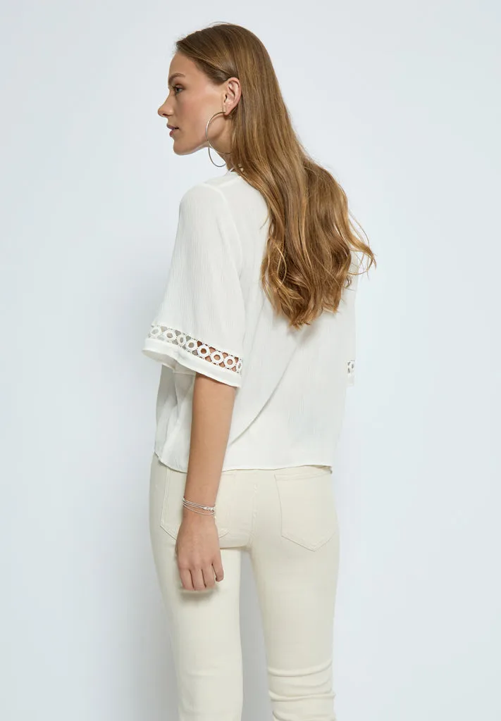 DSLina Lace Blouse - Gardenia
