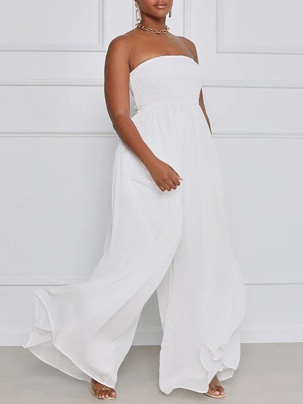 Gorgeousladie Bandeau Wide-Leg Jumpsuit