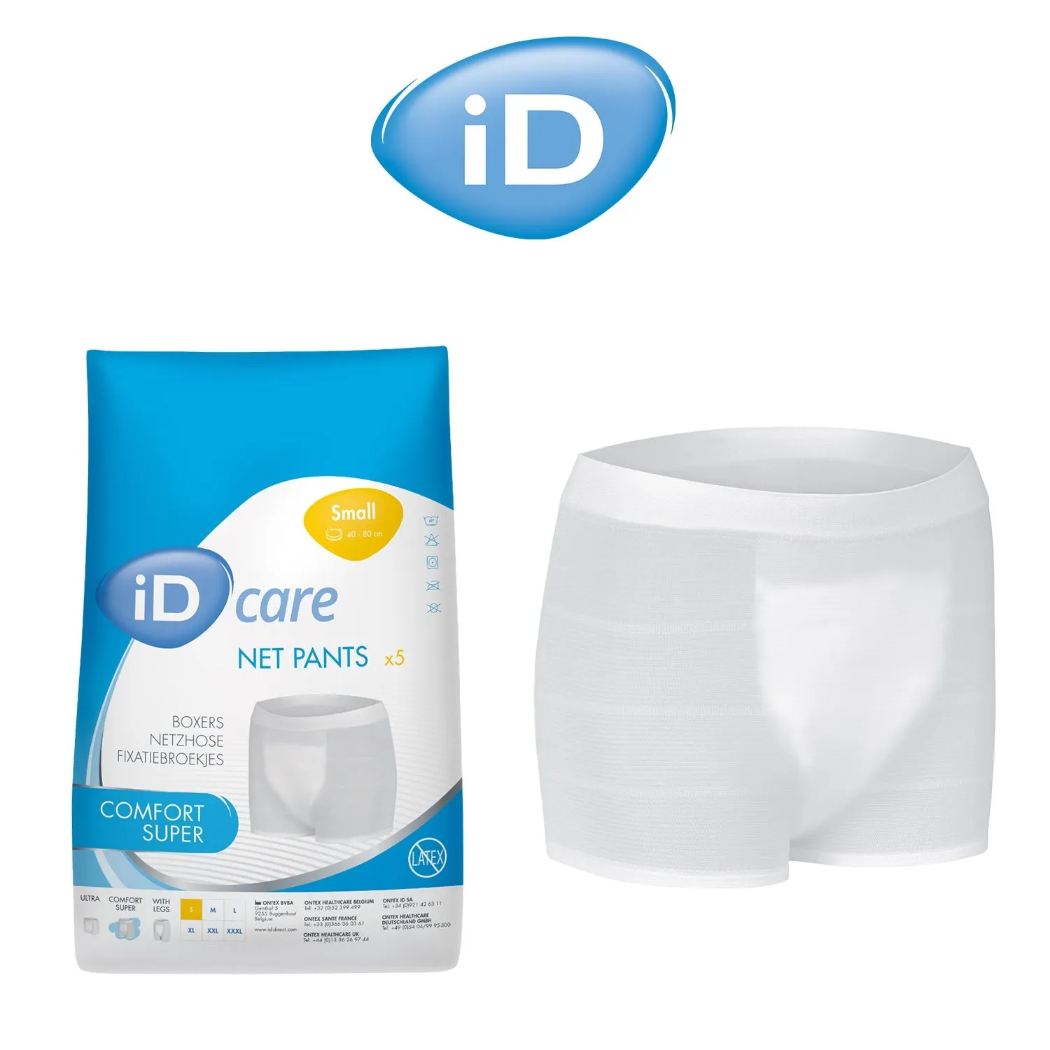 iD Care Net Pants Comfort Super | Small | Pack of 5
