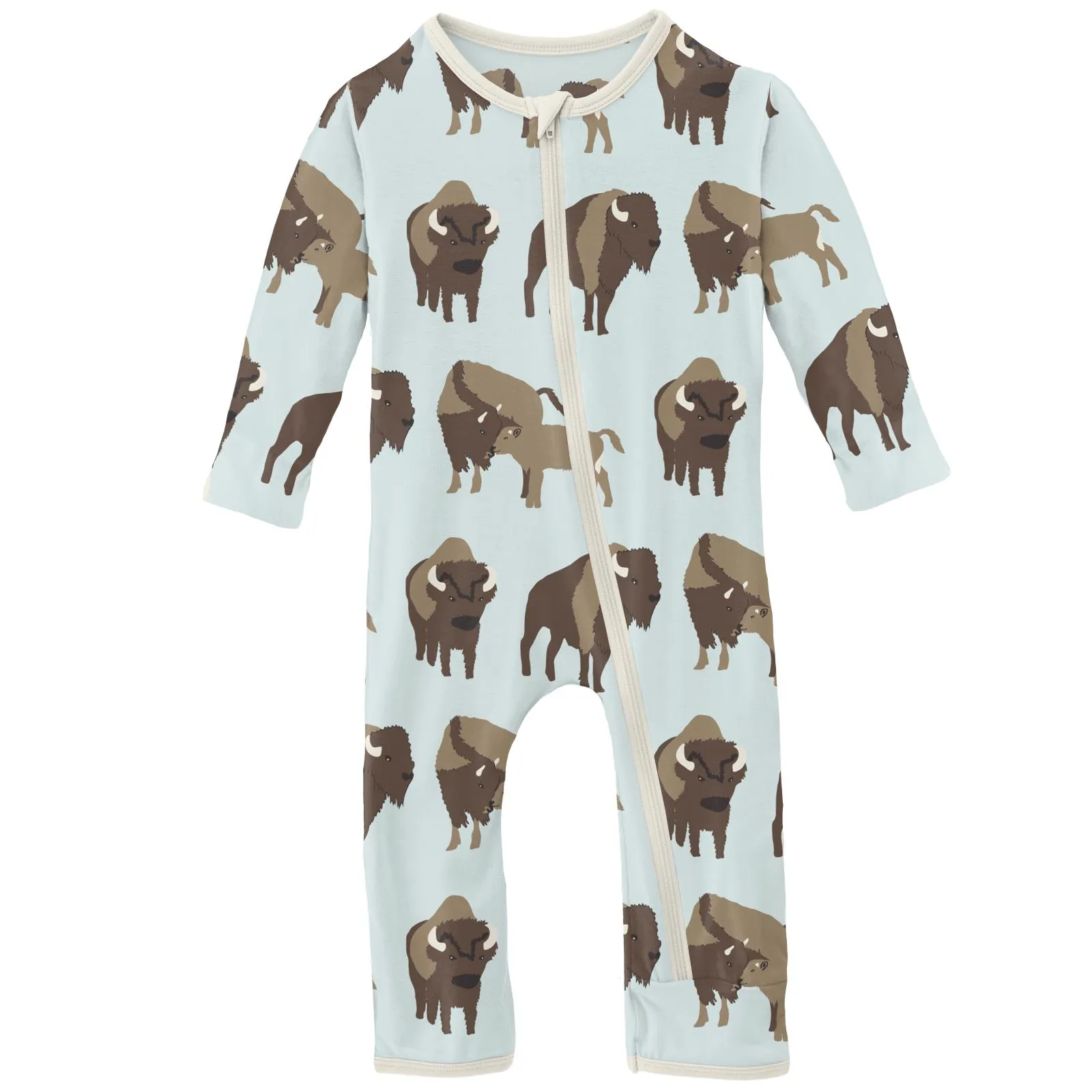KicKee Pants Fresh Air Bison Coverall with Zipper