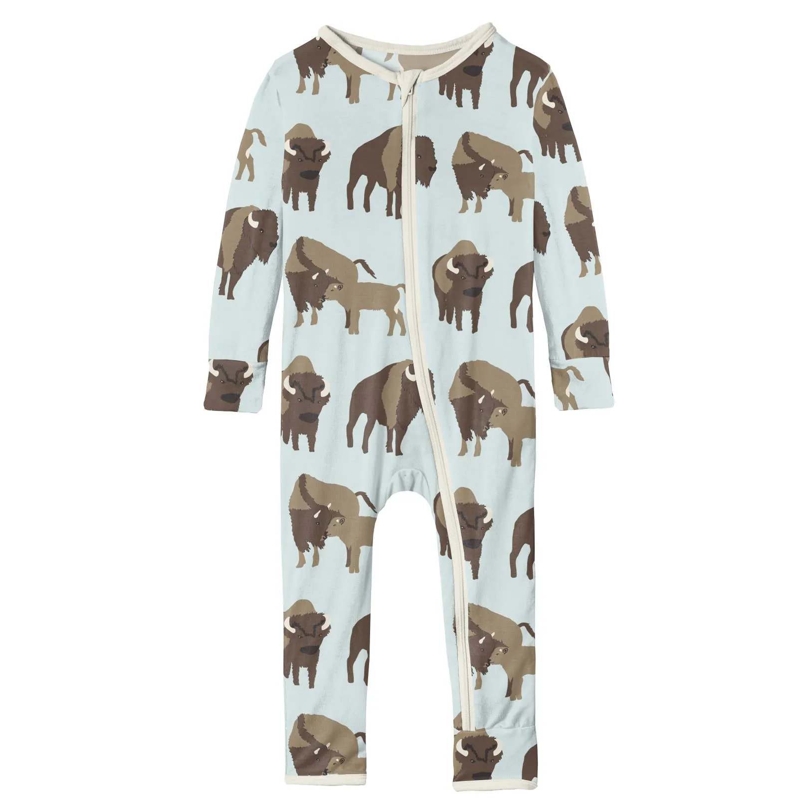 KicKee Pants Fresh Air Bison Coverall with Zipper