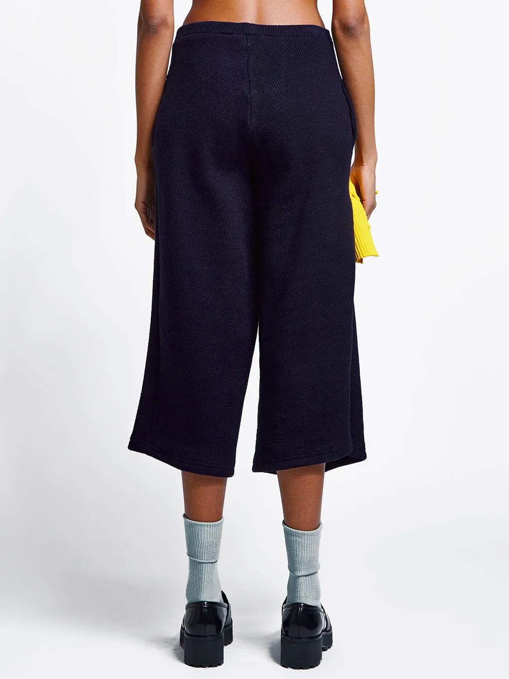 Knit Tie Pants Navy