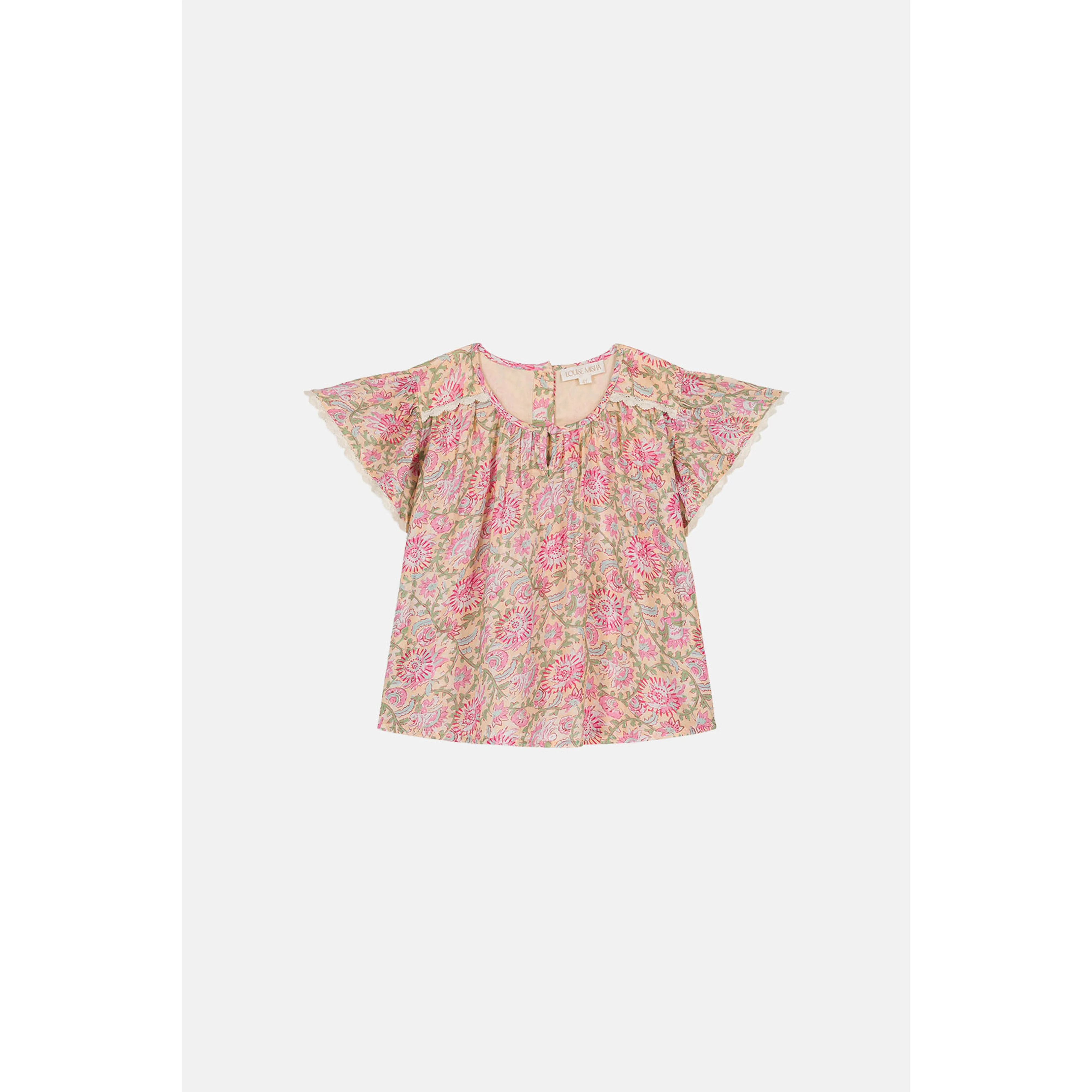 Louise Misha Blouse Eliza - Printed Cotton Voile - Yellow Capri Cove