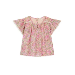 Louise Misha Blouse Eliza - Printed Cotton Voile - Yellow Capri Cove
