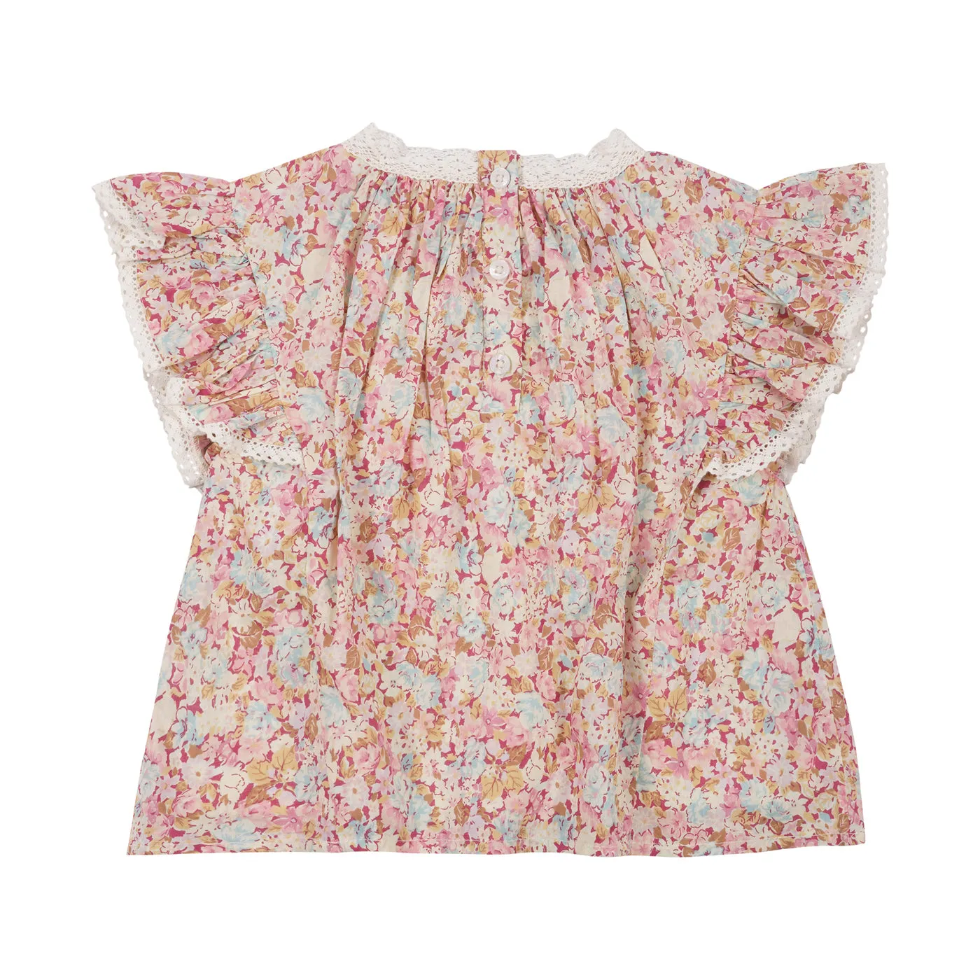 Louise Misha Blouse Jannila Printed Cotton Voile Pink Sweet Pastel