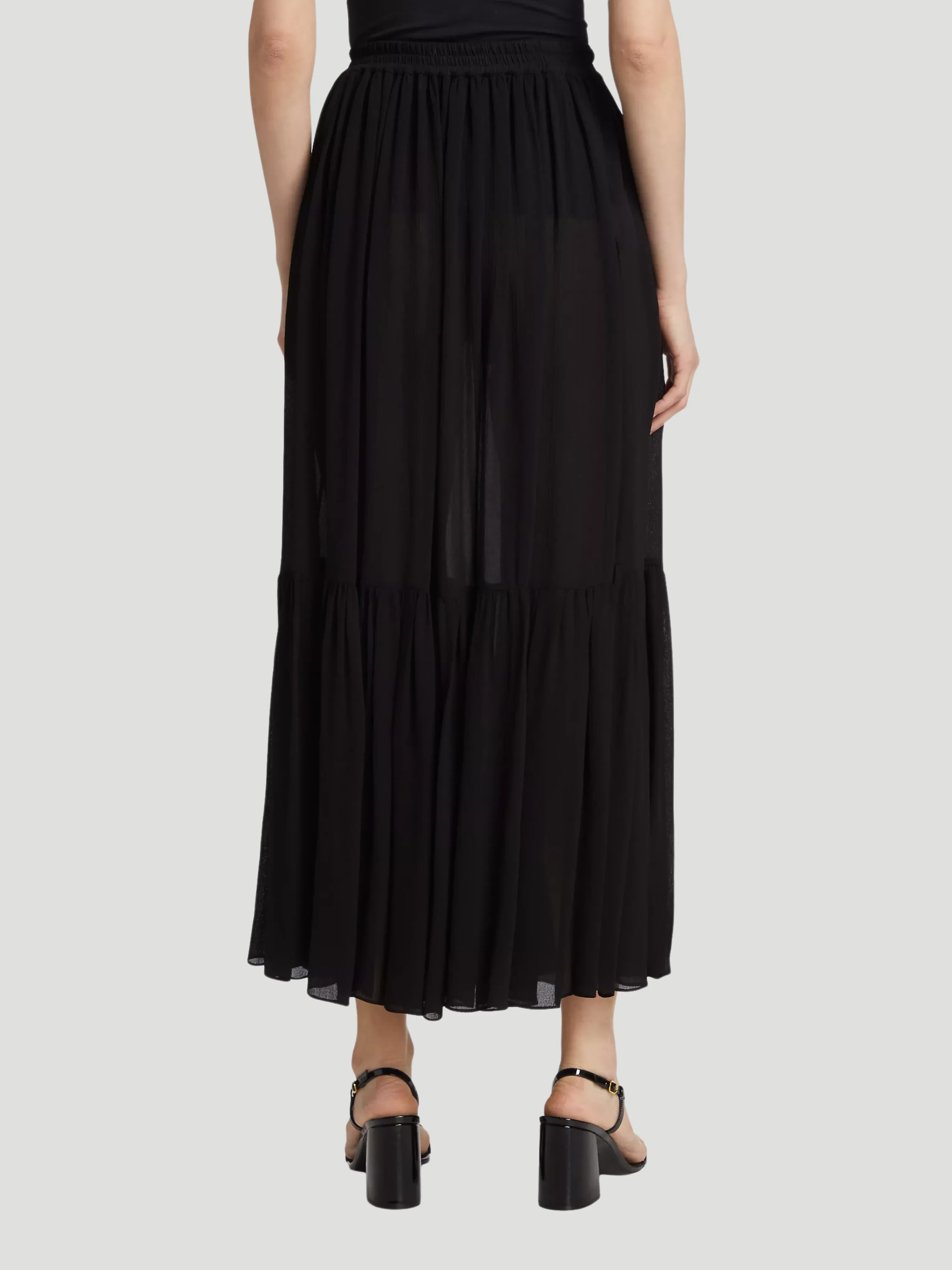 Michael Kors Collection Tiered Ruffle Maxi Skirt