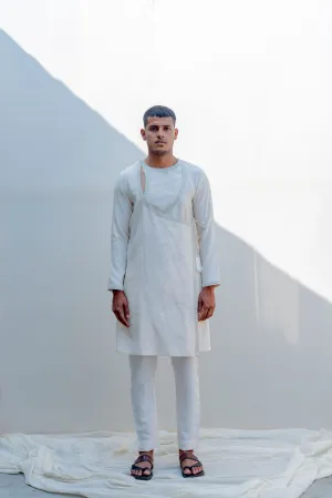 Mirjai - Off-White Embroidered Kurta Set