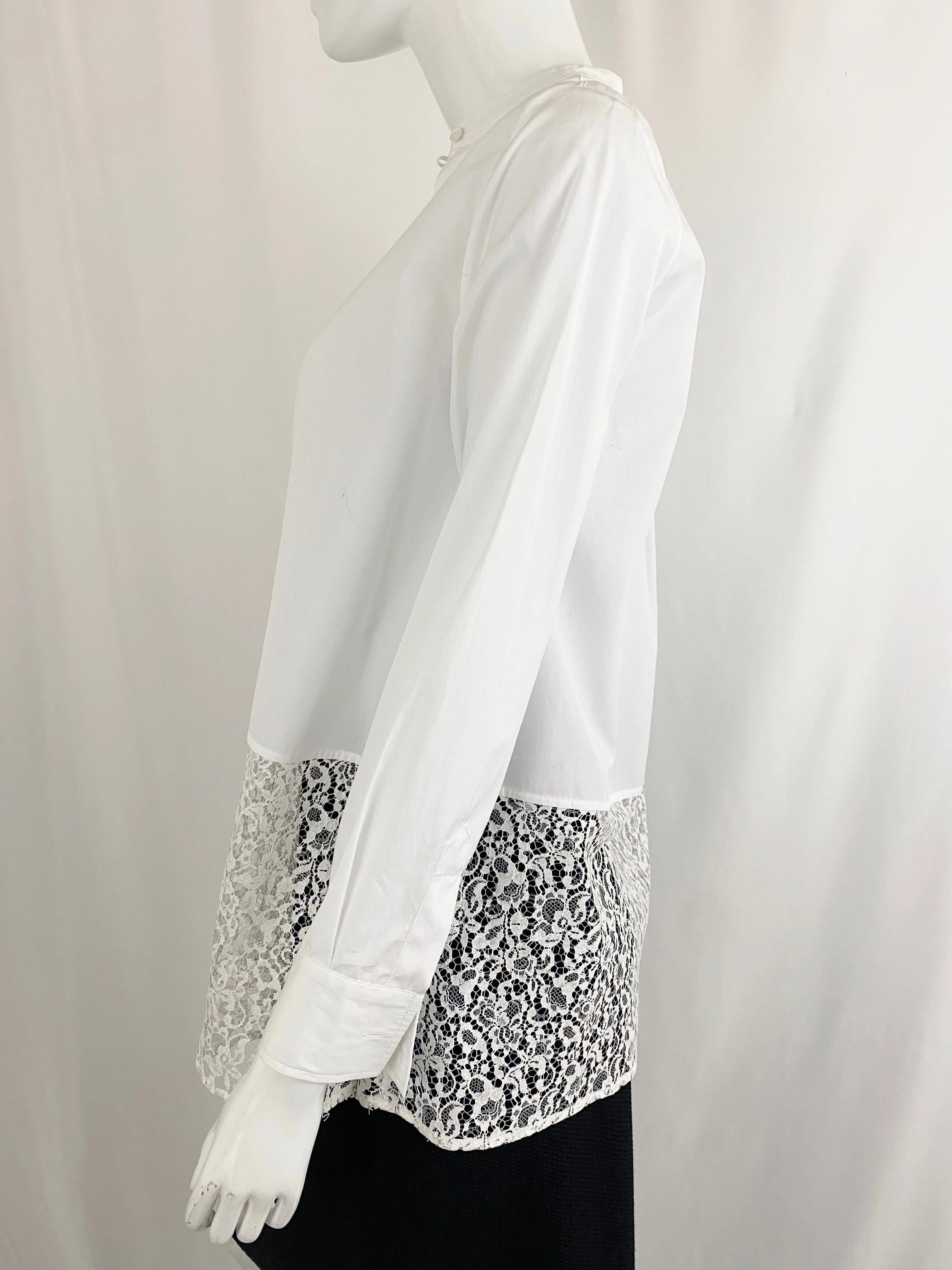 New Blouse With Lace Bottom Size 6