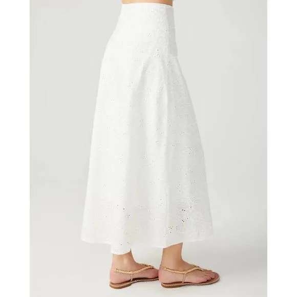 NEW STEVE MADDEN amalia skirt in white