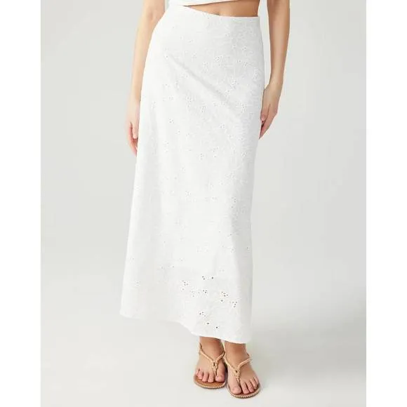 NEW STEVE MADDEN amalia skirt in white