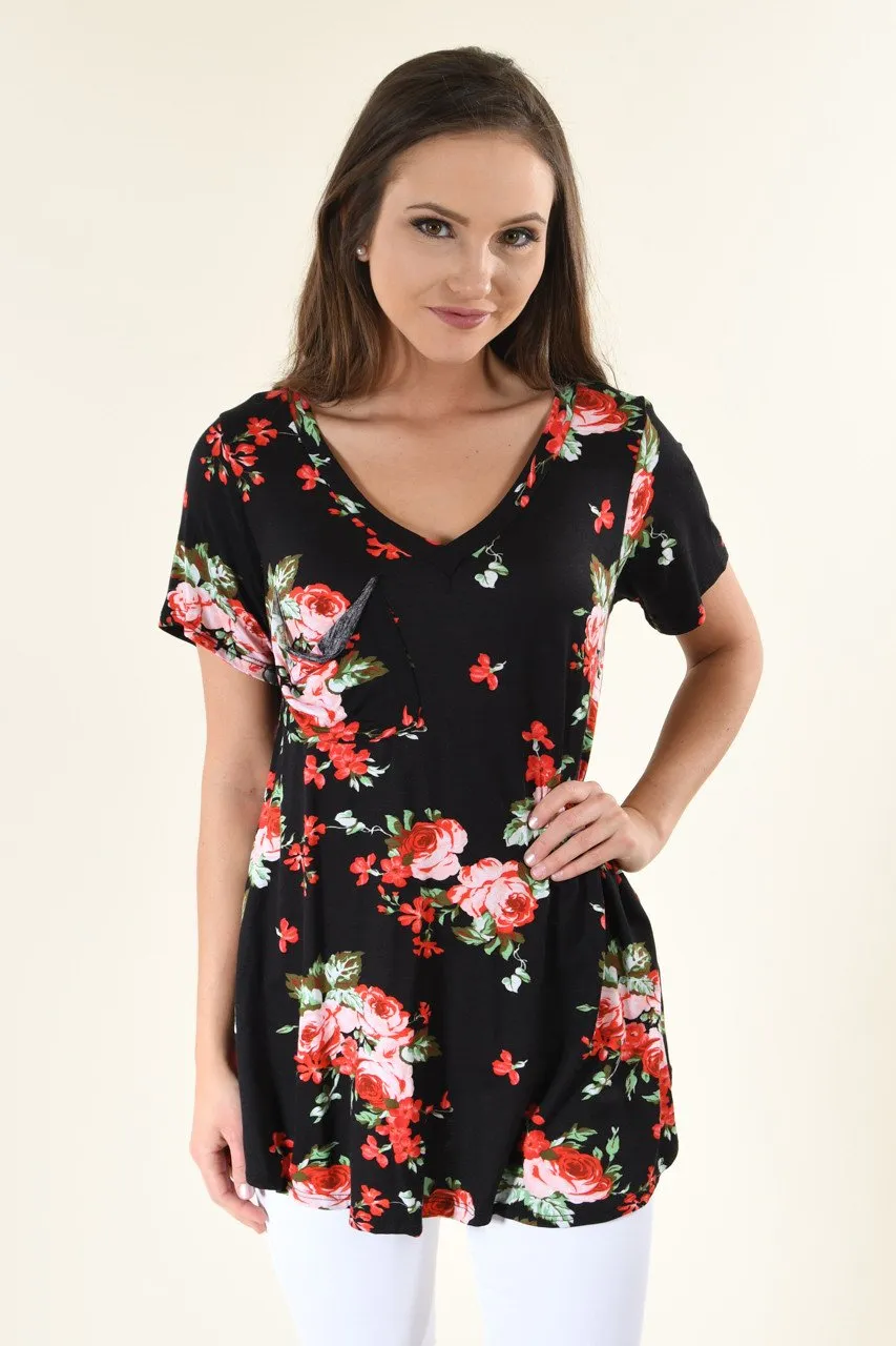 Night to Remember Floral Top