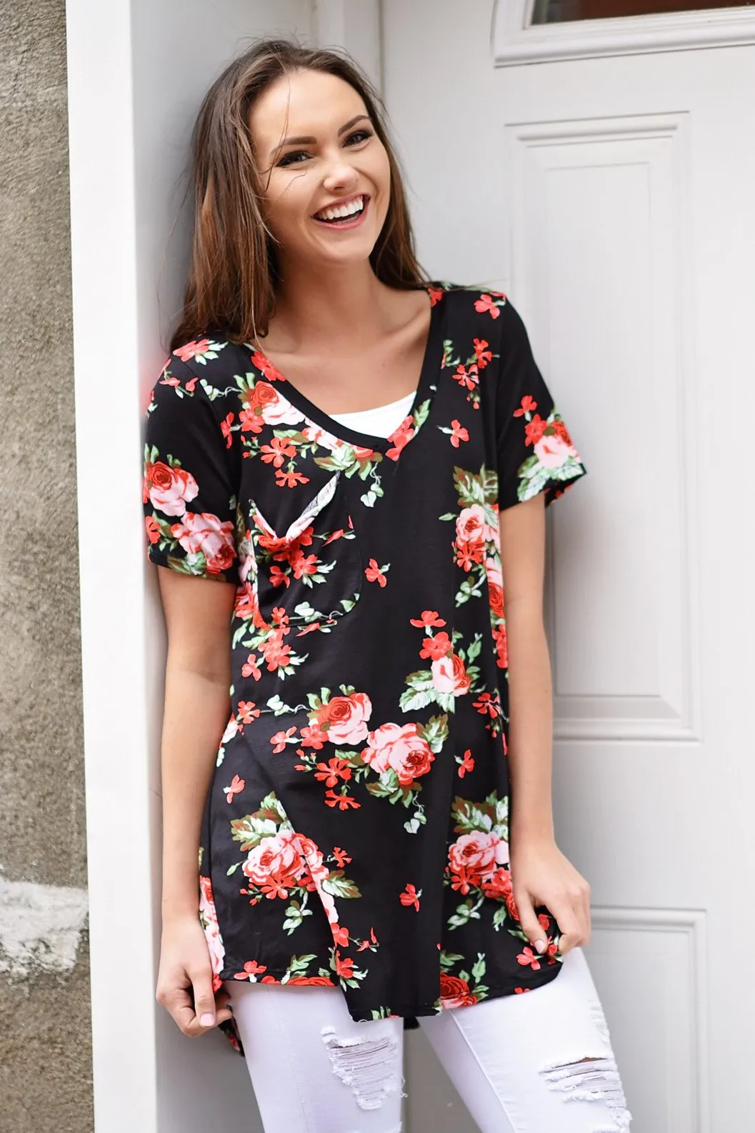Night to Remember Floral Top