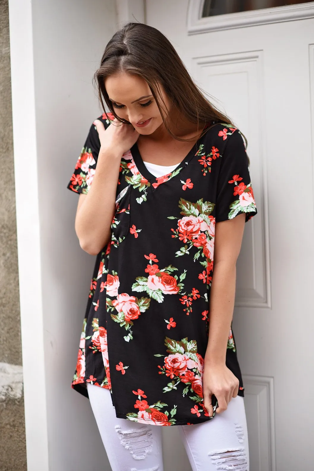 Night to Remember Floral Top