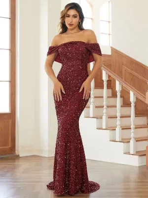 Off Shoulder Mermaid Evening Dress XJ2603