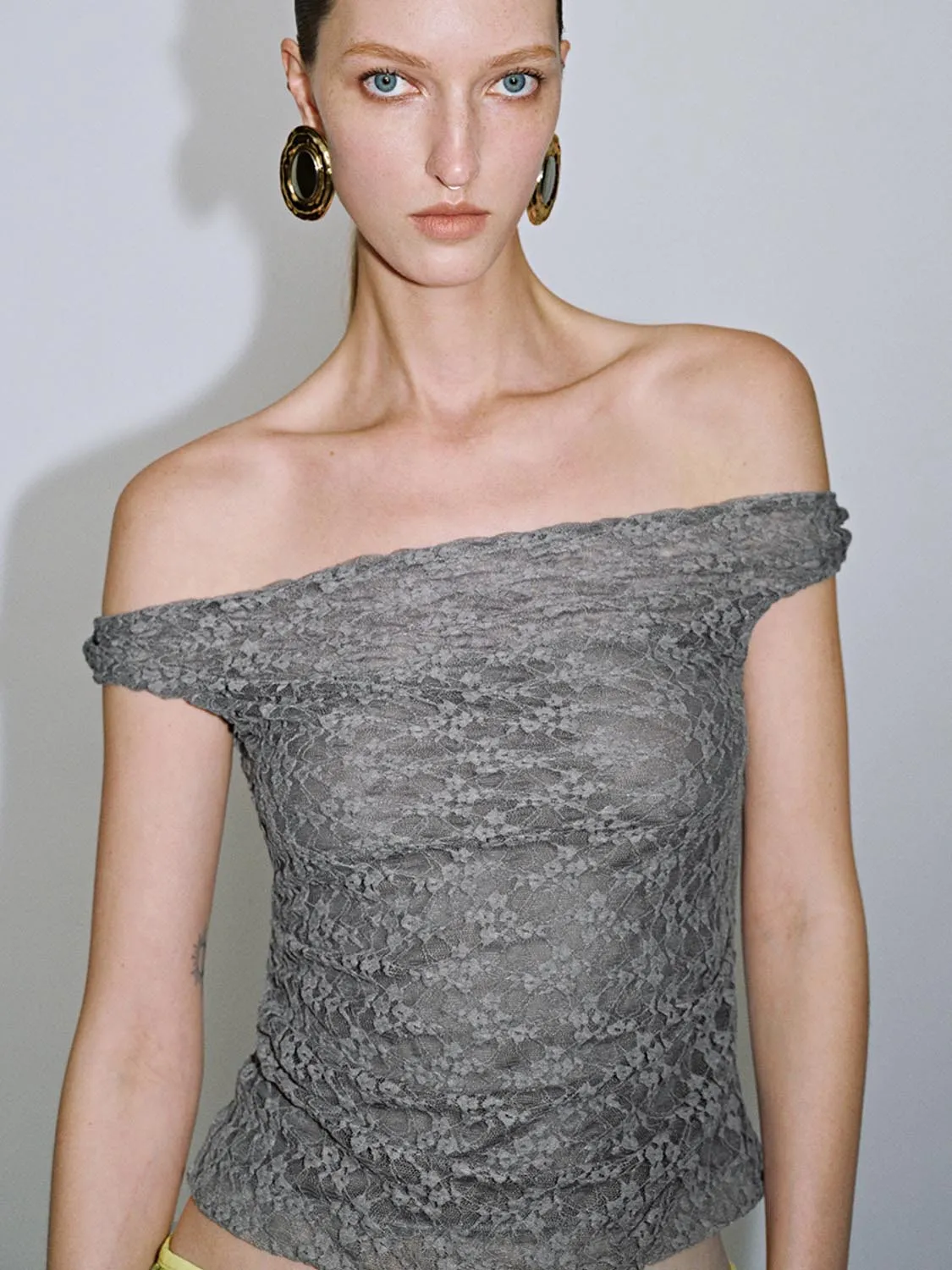 Off Shoulder Skinny Blouses