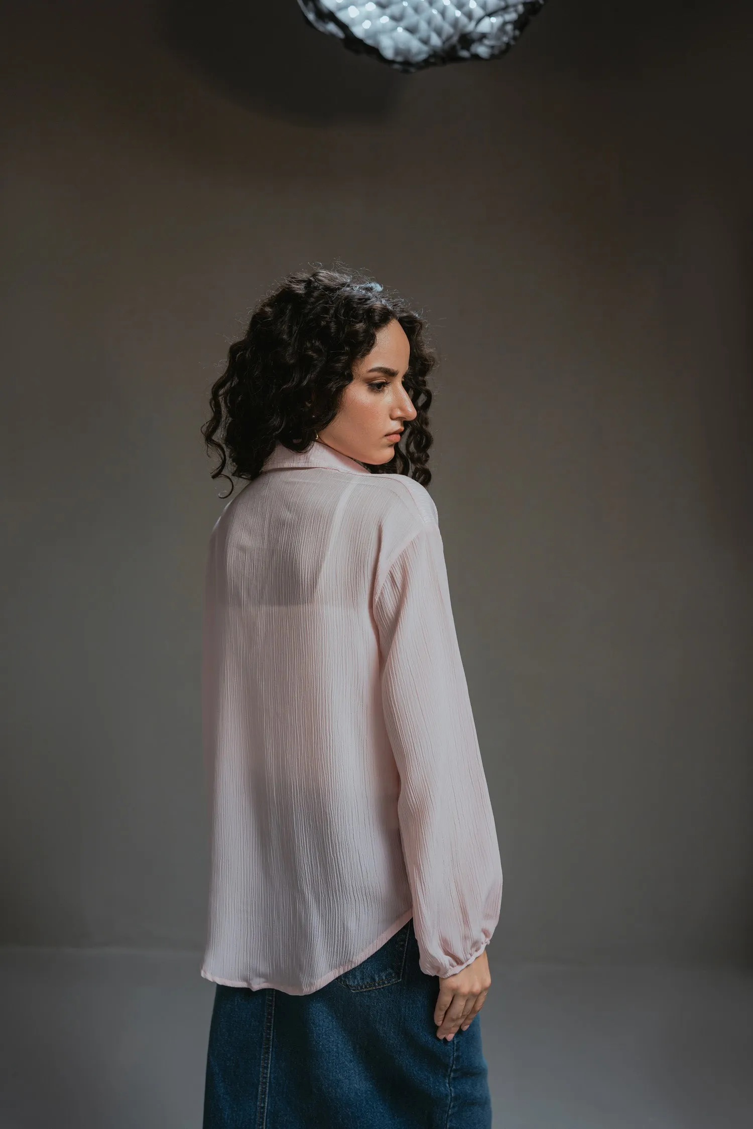Pink Chiffon Blouse