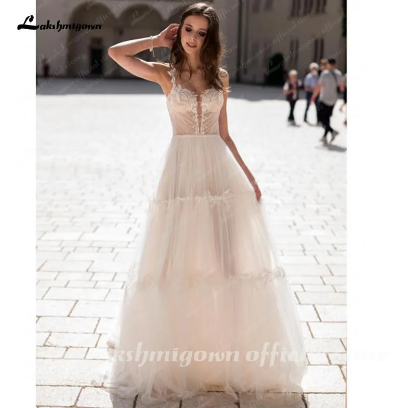 Roycebridal Wedding Dress Off Shoulder Beach Simple Floor Length