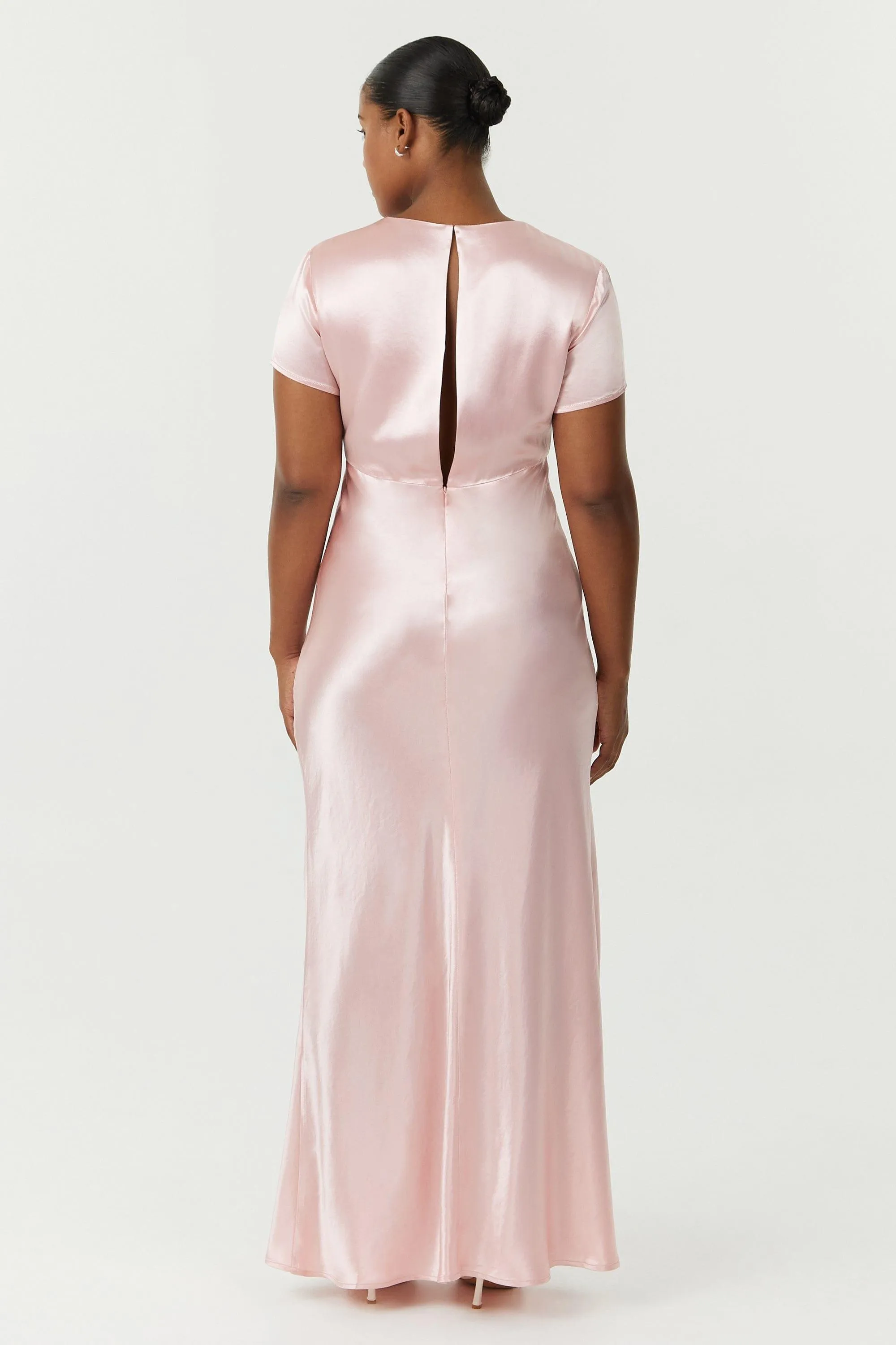 SATIN BIAS MAXI TEE DRESS | FAIRY FLOSS