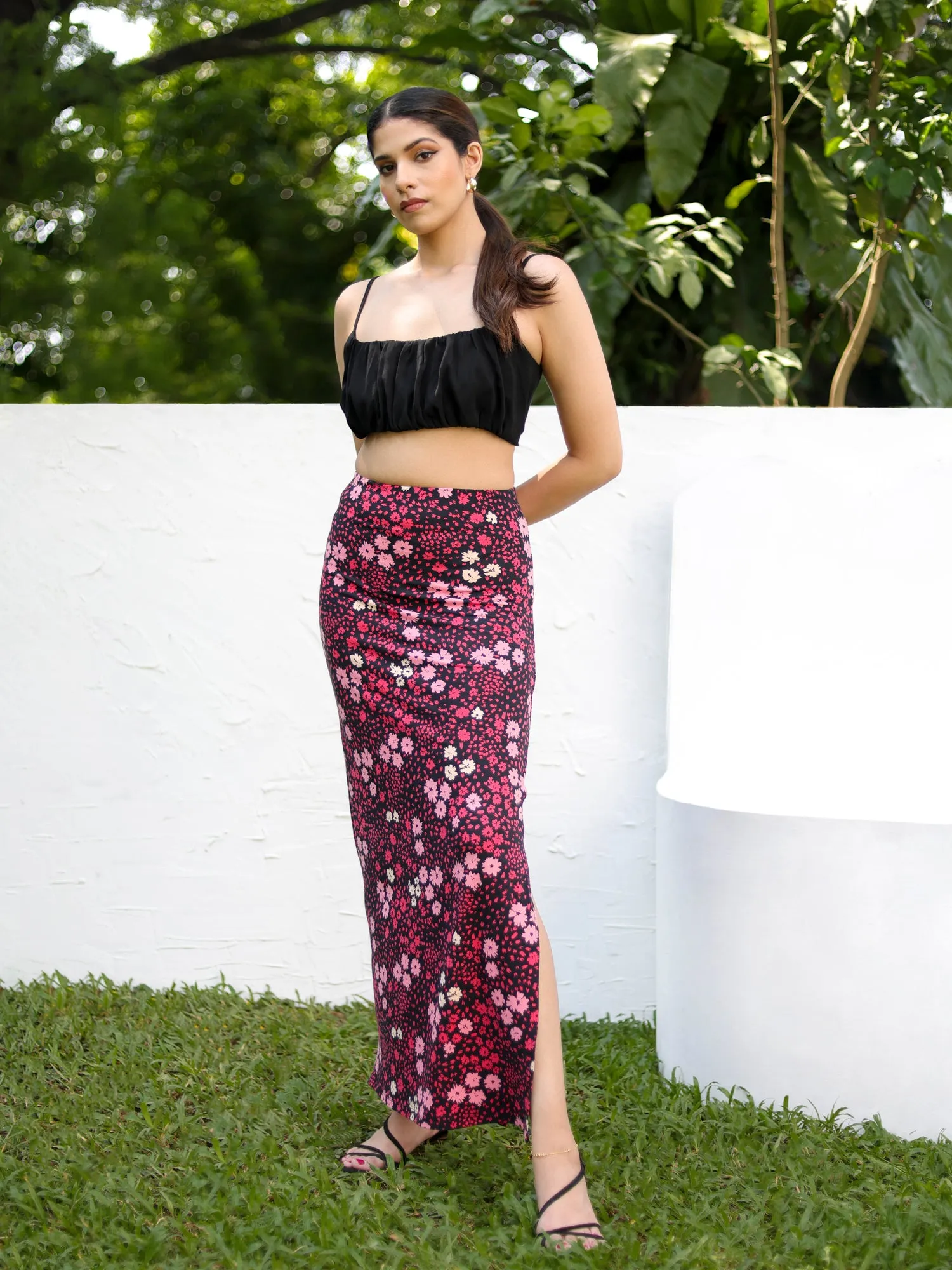 Side Slit Maxi Skirt