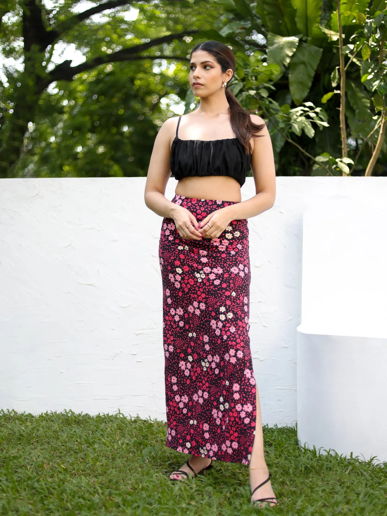 Side Slit Maxi Skirt