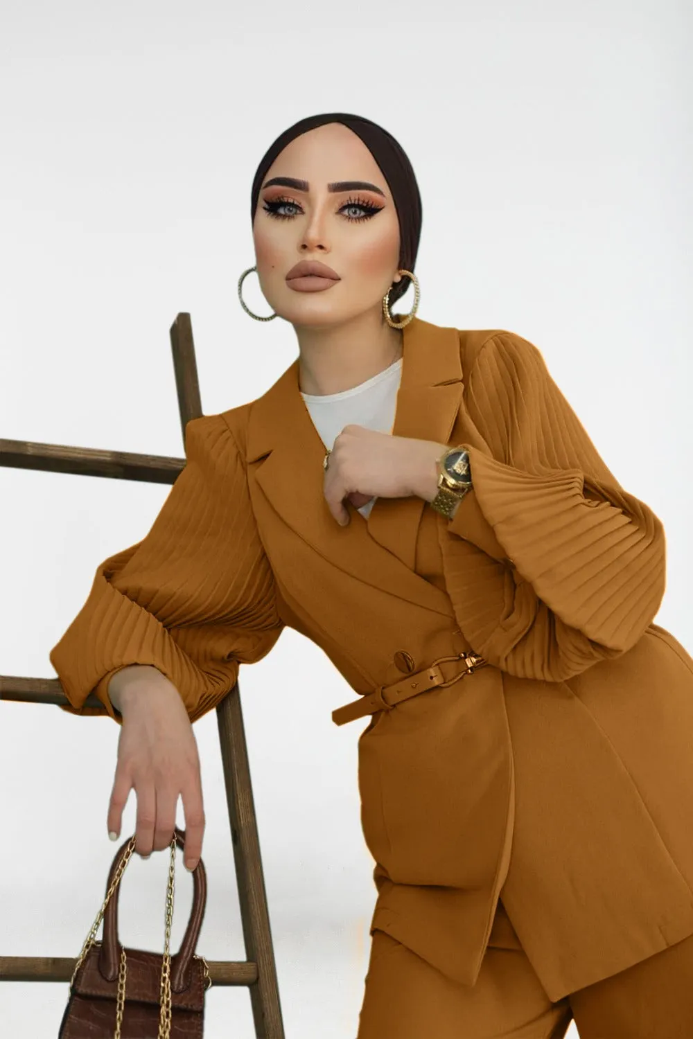Siina Modest Pant Set | Ochre