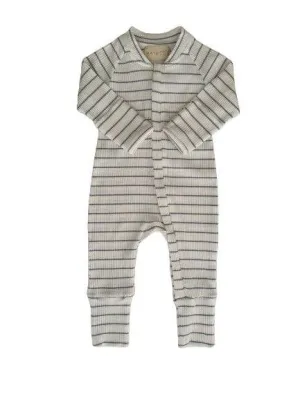 Striped Jumpsuit: Blue