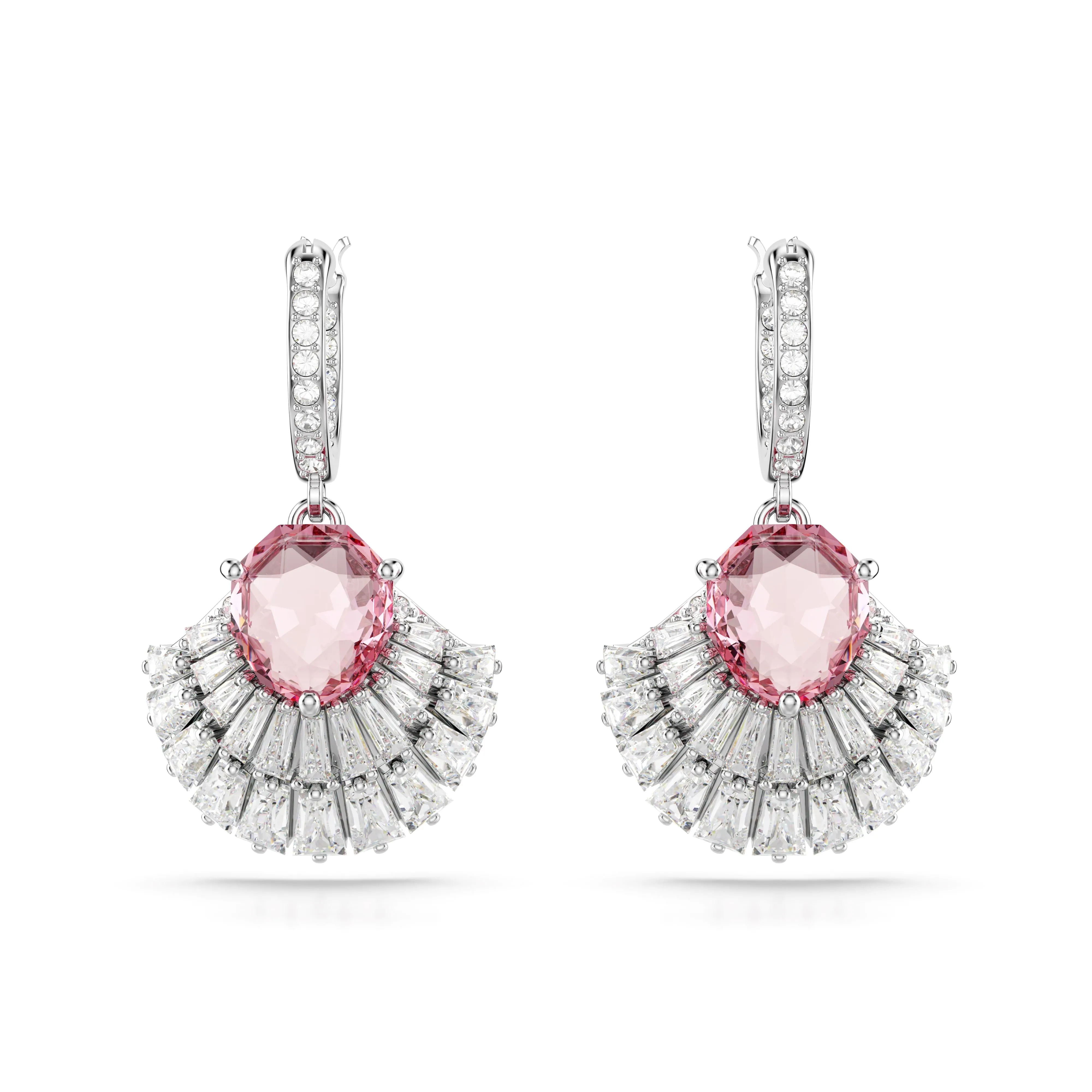 Swarovski Rhodium Idyllia Shell Drop Earrings