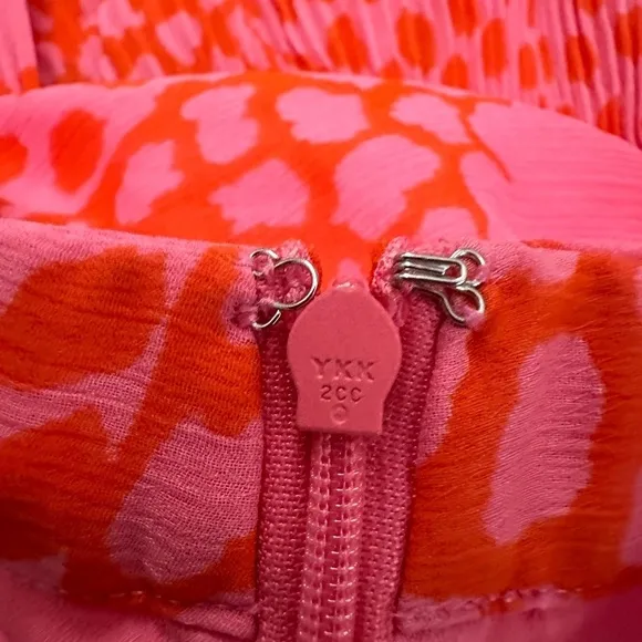 Ted Baker Pink and Orange Floral Tiered Mini Skirt - EUC - size 6