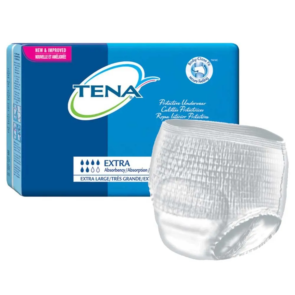 Tena Protective Underwear,Extra Abs,X-Large,12/Pkg