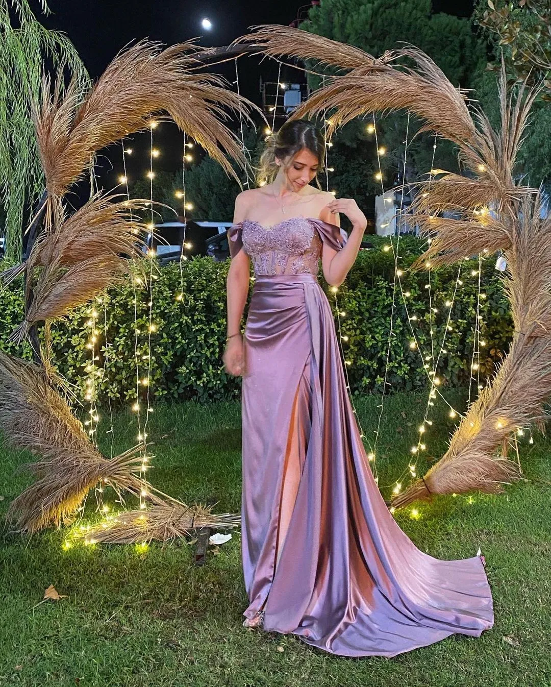 Thinyfull Long Off the Shoulder Dress