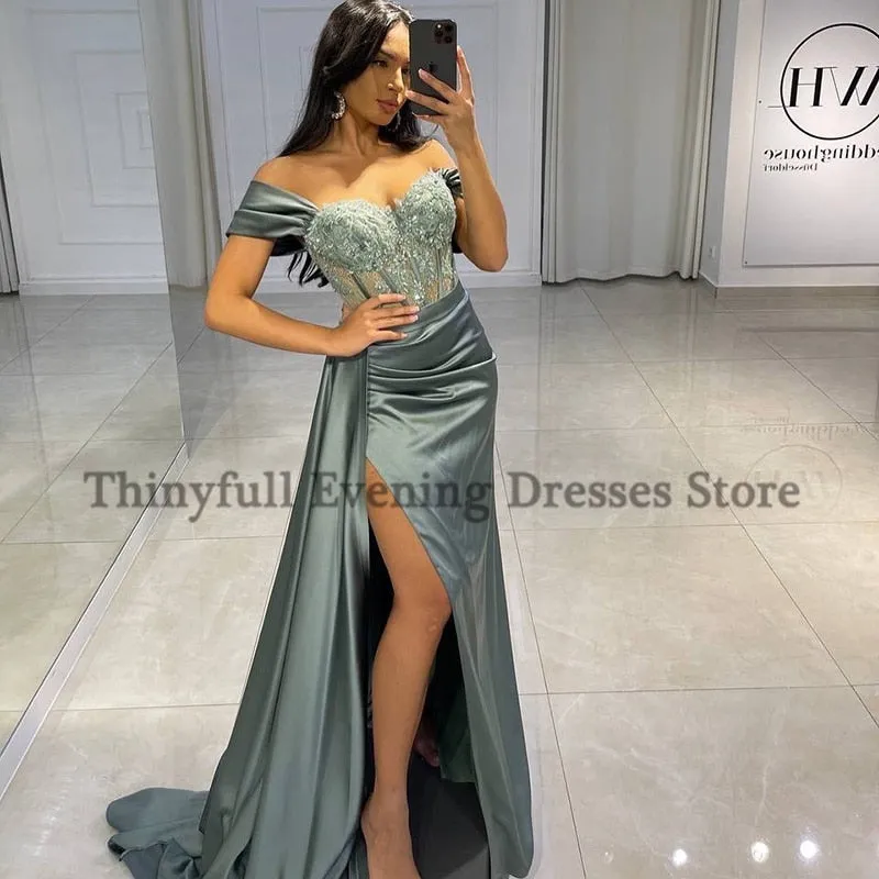 Thinyfull Long Off the Shoulder Dress
