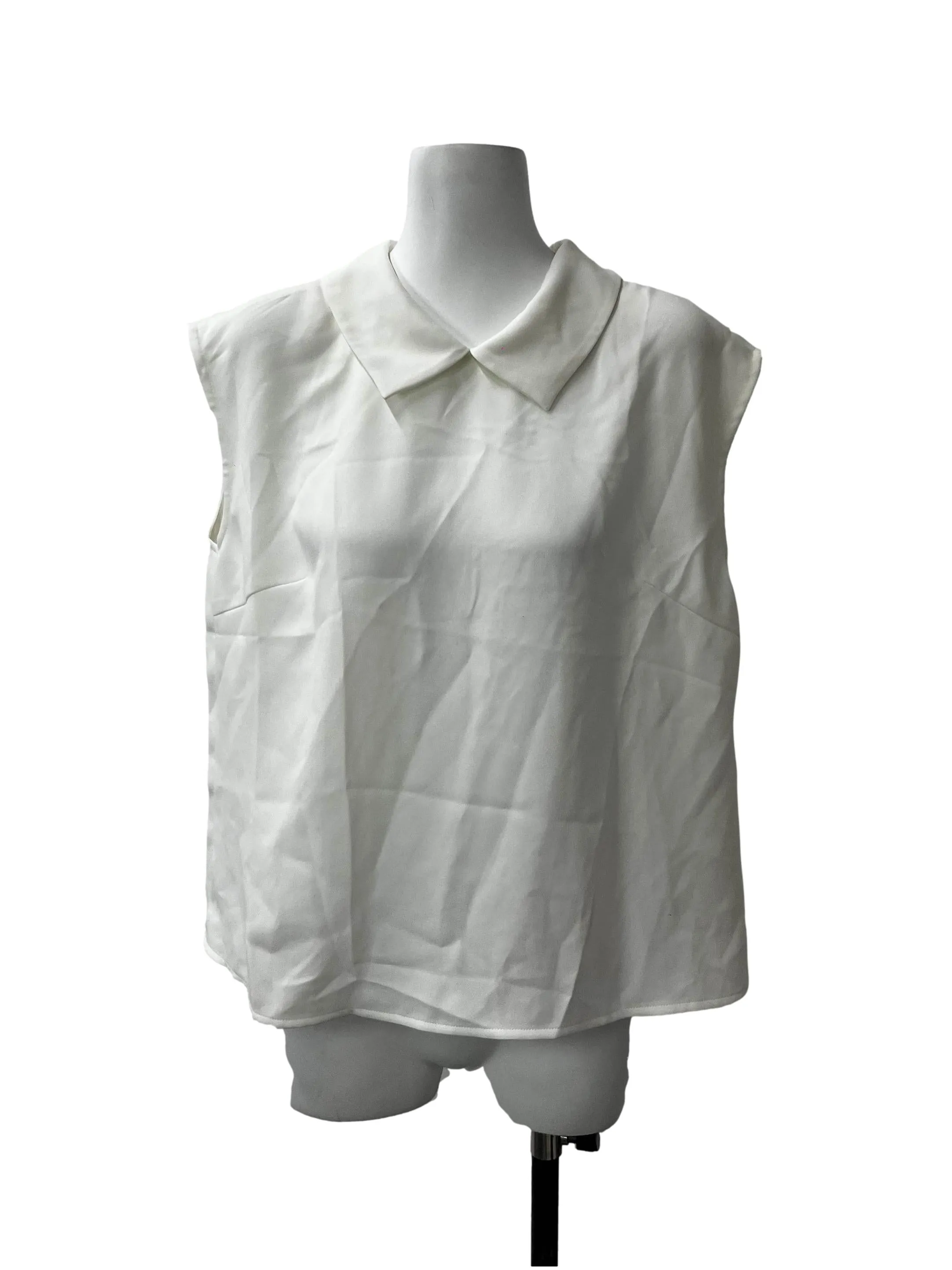 White Collared Blouse