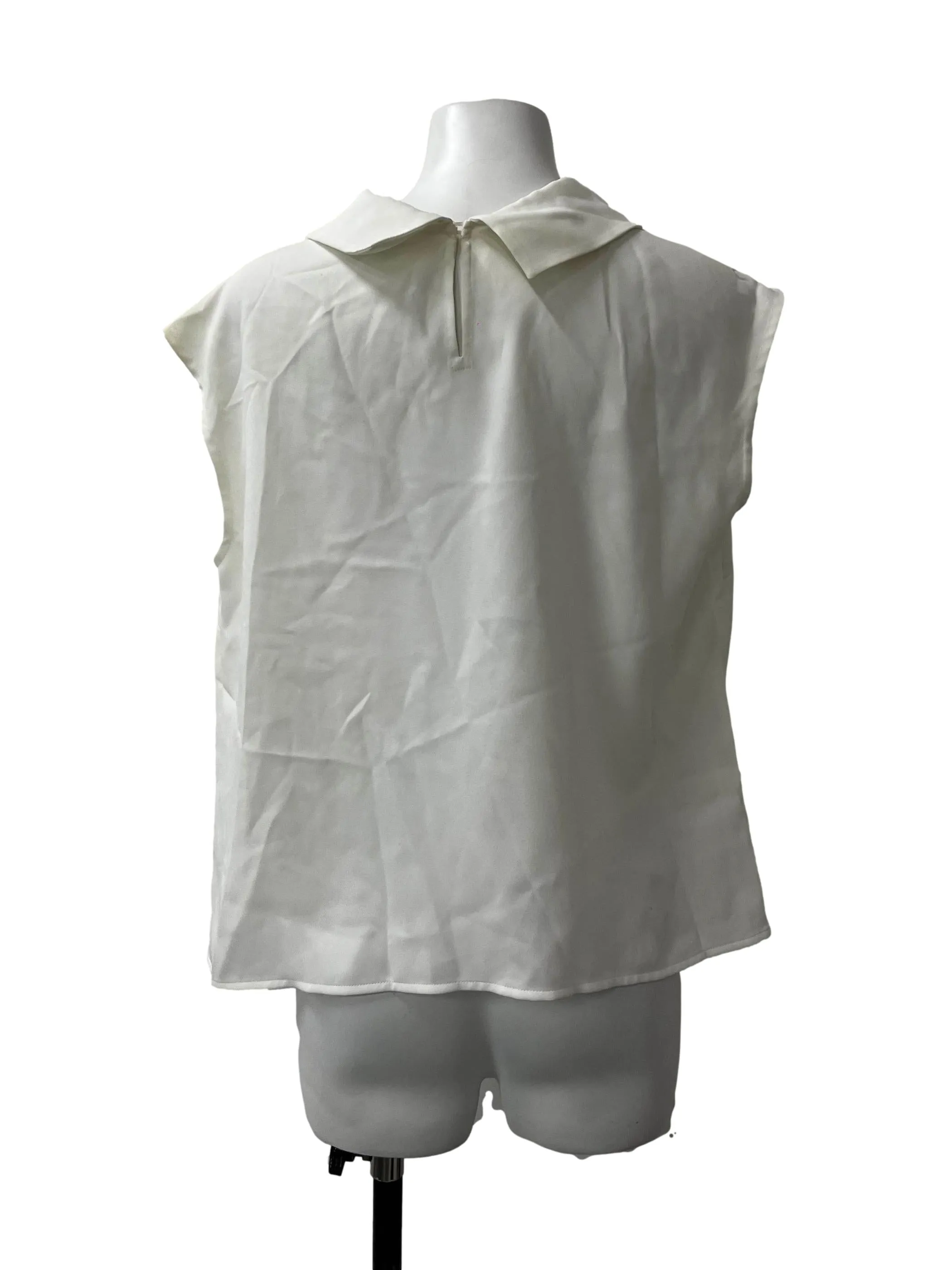 White Collared Blouse
