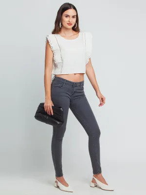 White Lace Lace Insert Top