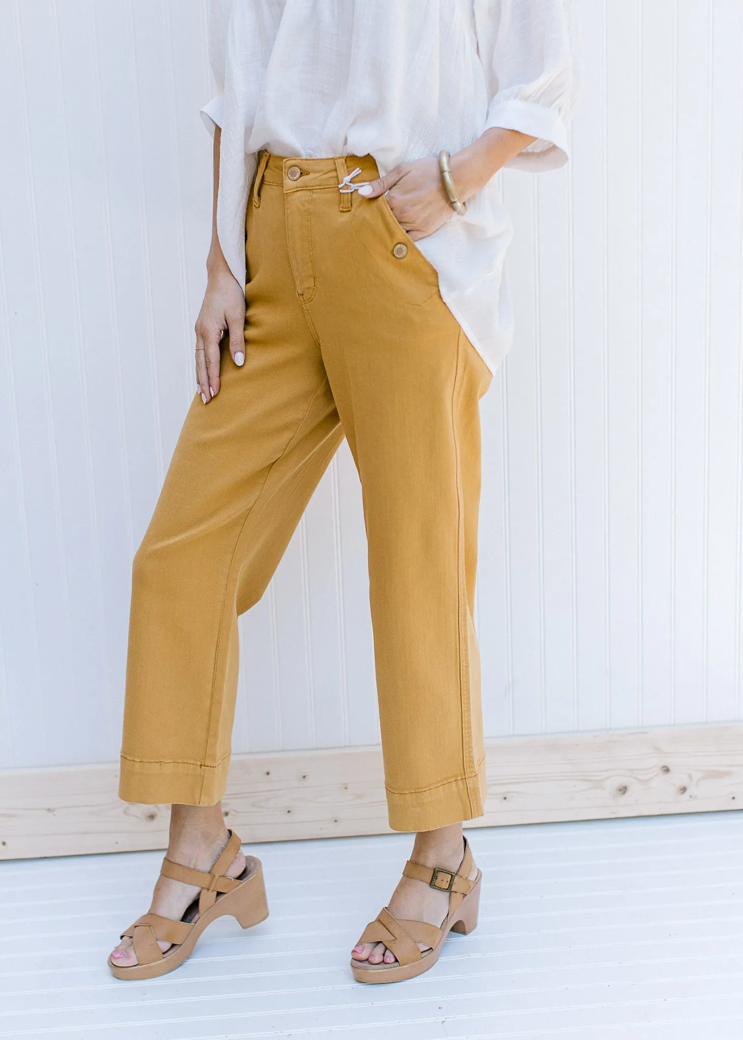 X Judy Blue Marigold Cropped Flare