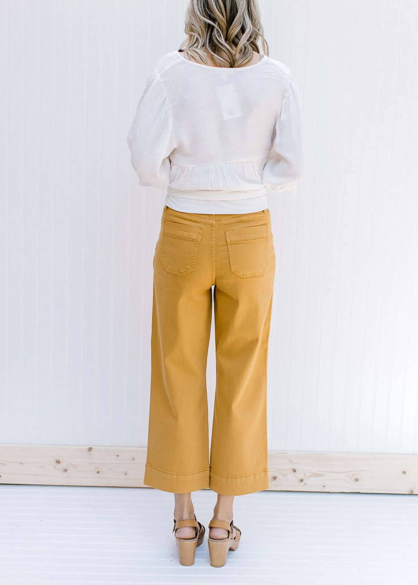X Judy Blue Marigold Cropped Flare