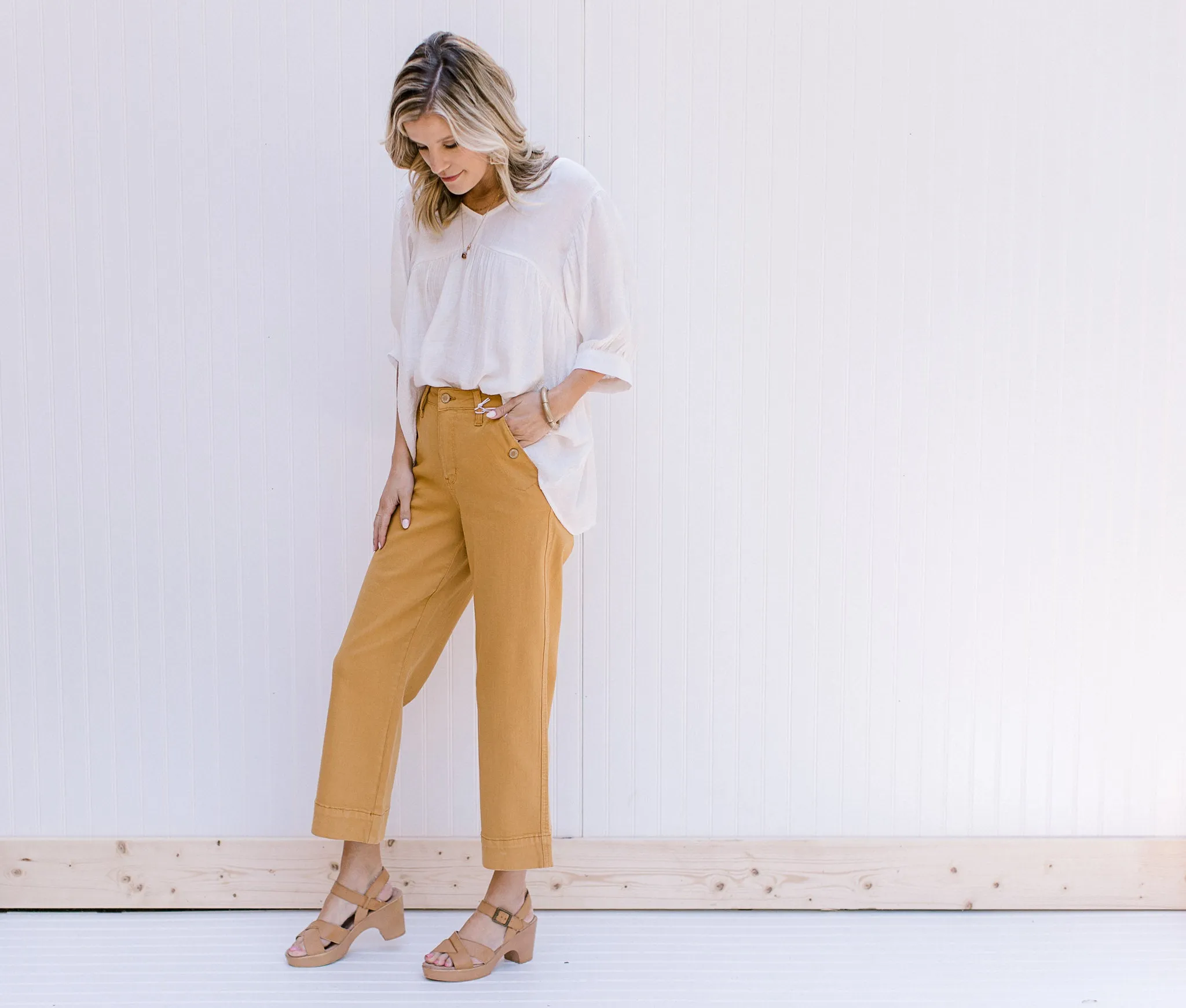 X Judy Blue Marigold Cropped Flare